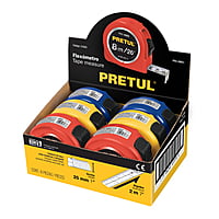 CINTA MET. 8MT COLORES PRETUL (PRO-8MEC) .