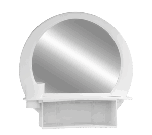 BOTIQUIN PLASTICO REDONDO. BLANCO .