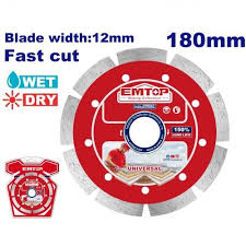 DISCO DIAMANTADO 7" SEGMENTADO EMTOP (EDDC011801) .
