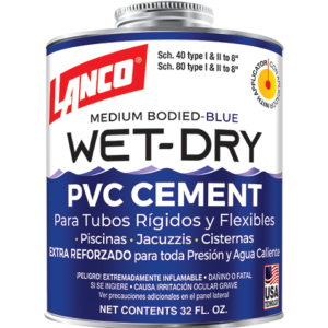 CEMENTO PVC LANCO AZUL 32 ONZ. .