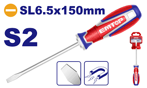 DESTORNILLADOR PLANO  ¼ " X 6" EMTOP (ESDS6150) .